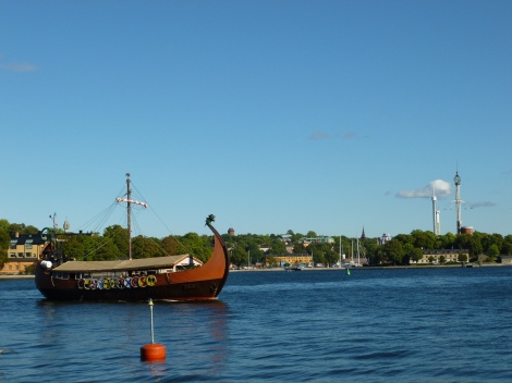 Little fake Viking boat